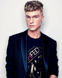 picture of a model with a mens haircut for a portfolio